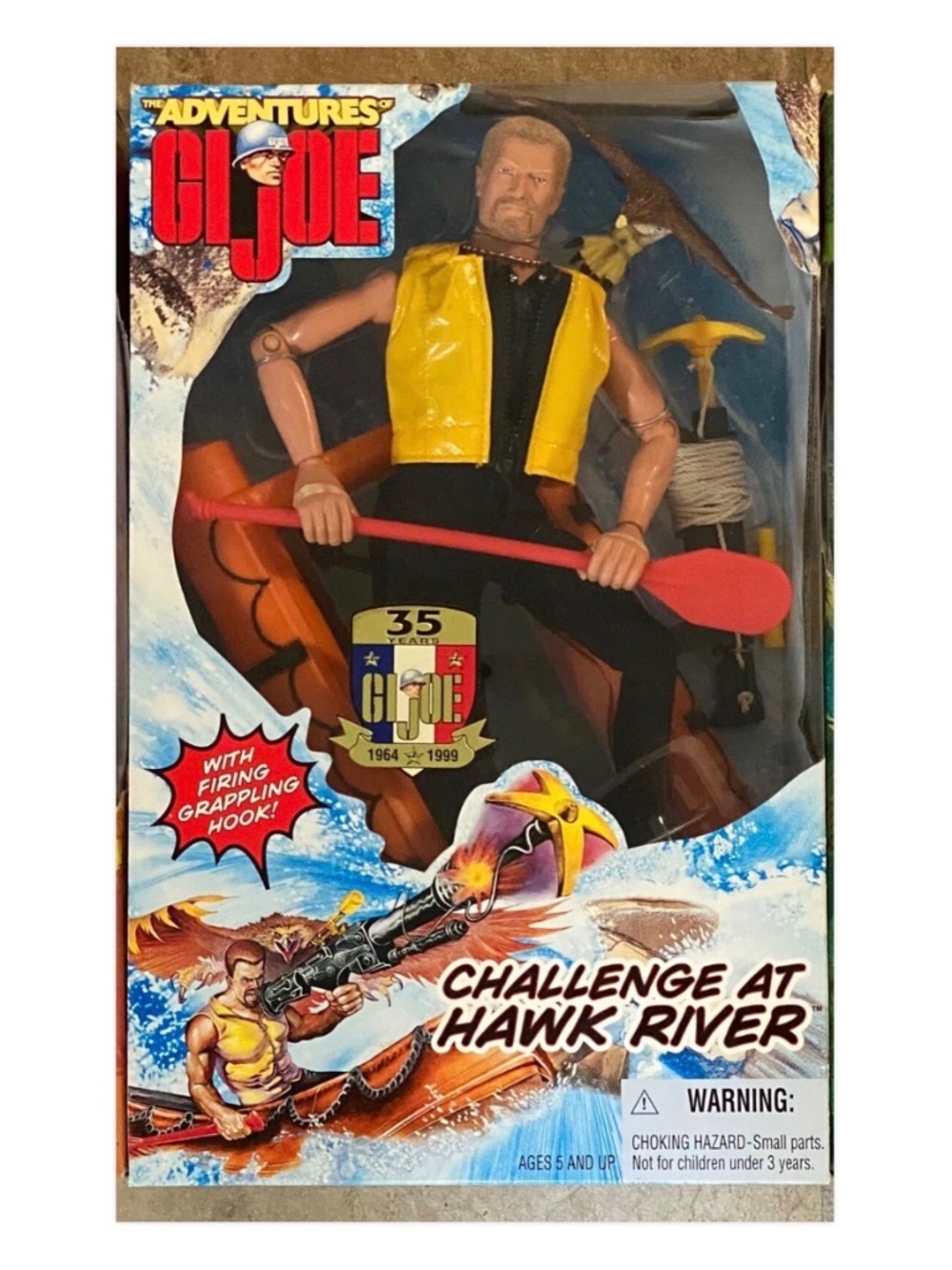 Gi Joe - The Adventures of - Challenge at Hawk River  12" Action Figure MISB New